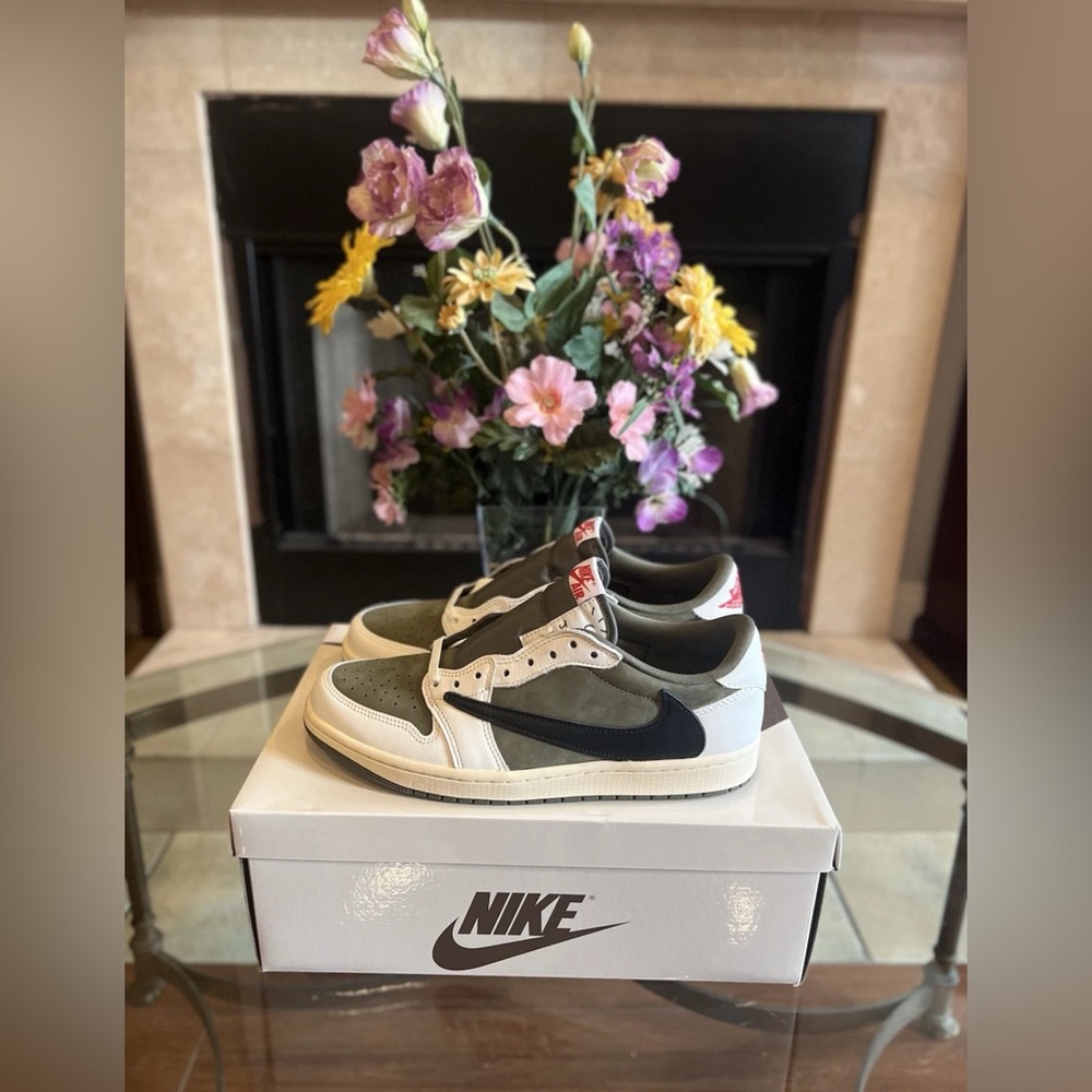 Size 12 - Travis Scott x Air Jordan 1 Retro OG SP Low Reverse Medium Olive